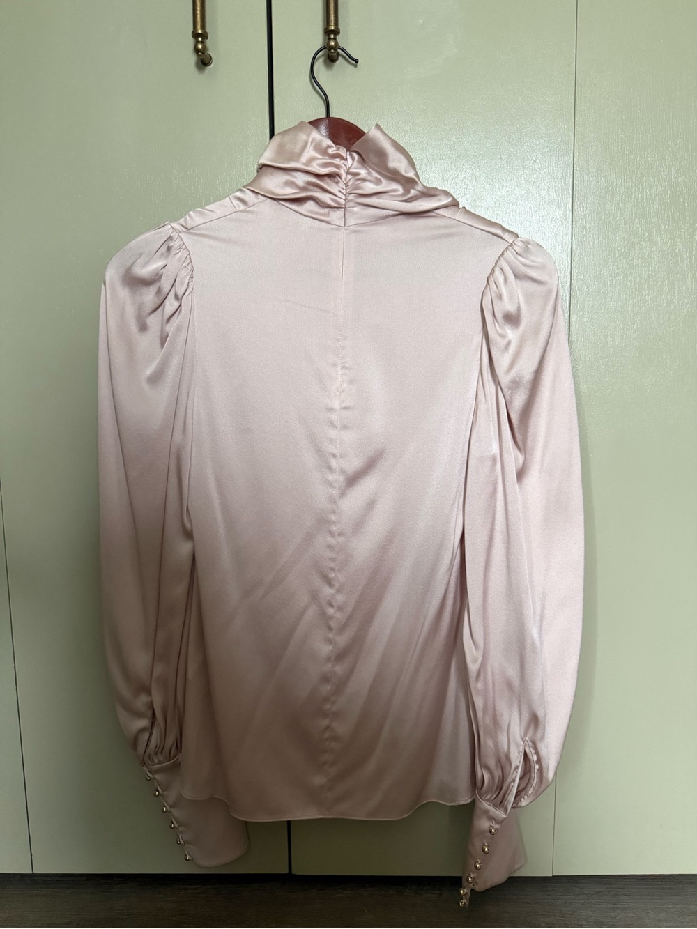 Zimmermann Pink Silk Cowl Neck Blouse Size 0 - Picture 3 of 6